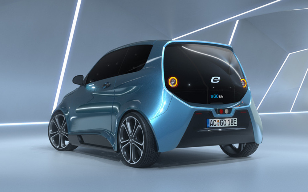 Eine futuristische Kombination aus Mini und VW up!